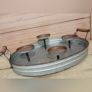 Robert Stanley signature collection farm house metal candle holder candle holder